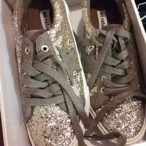 Not Rated brand silver shoes